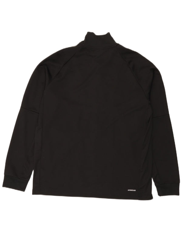 Adidas Mens Aeroready Tracksuit Top Jacket XL Black Polyester