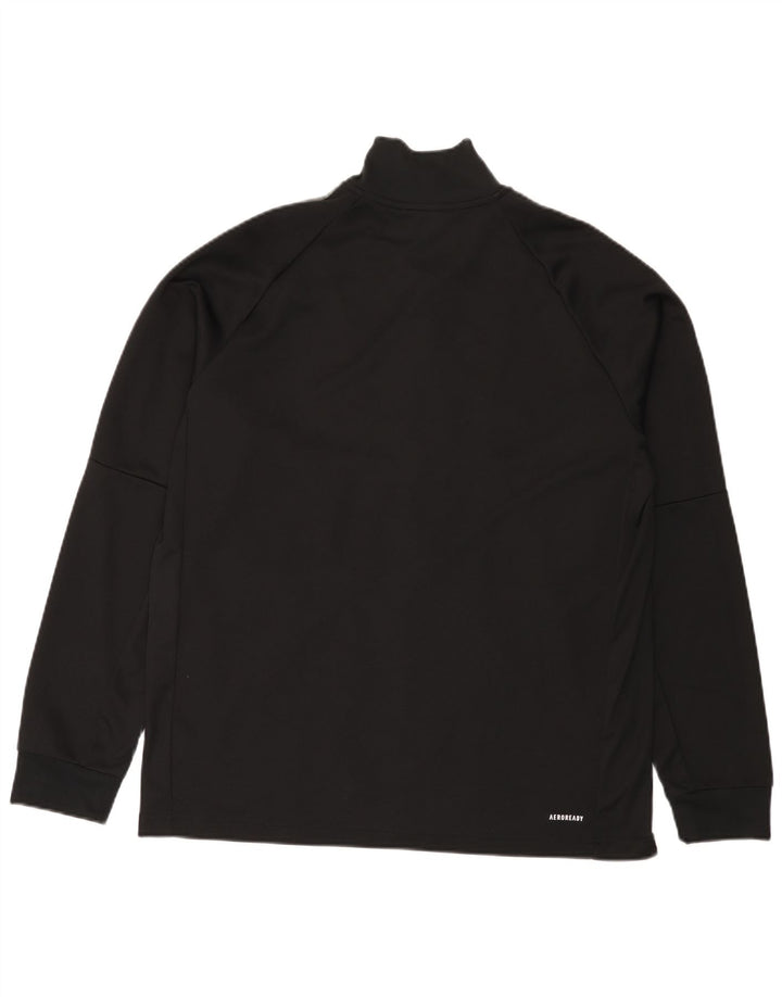 Adidas Herren Aeroready Trainingsanzug Top Jacke XL Schwarz Polyester