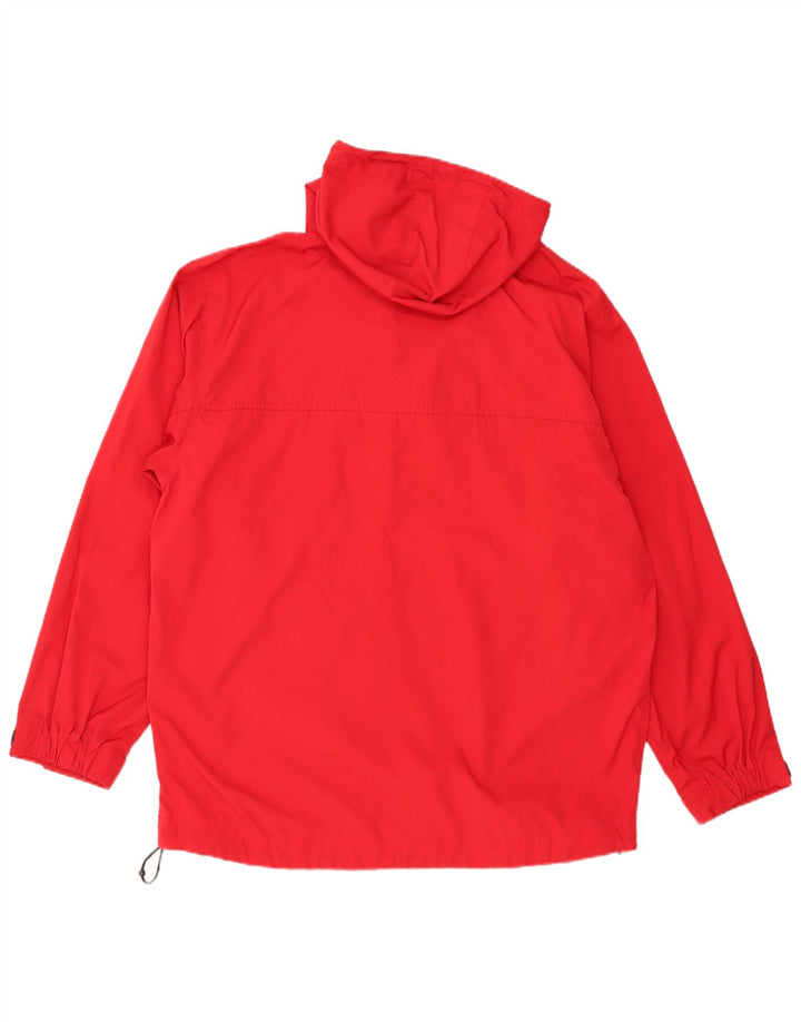 Timberland Herren-Anorakjacke mit Kapuze und Grafik, UK 38, Mittelrot, Polyester