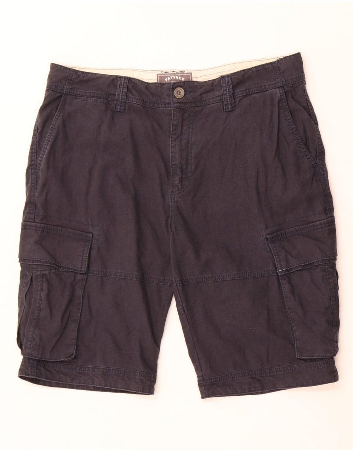 Fat Face Herren-Cargo-Shorts, W36, groß, marineblaues Leinen