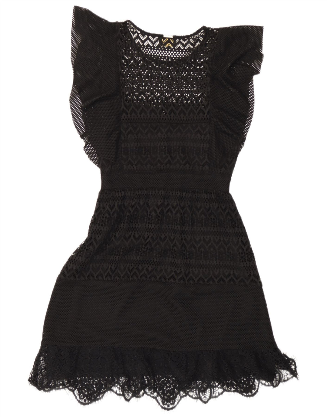 Liu Jo Häkelkleid in A-Linie für Damen IT 42 Mittelschwarzes Polyester