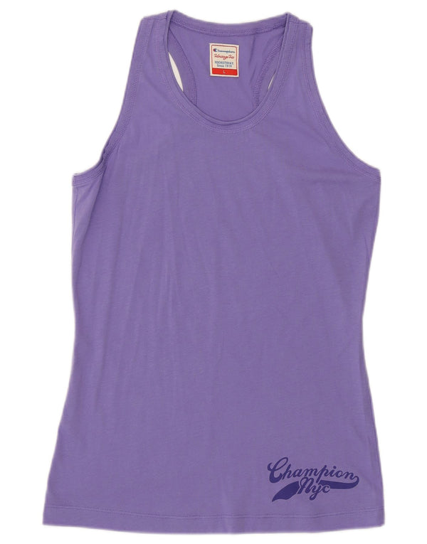 Champion Damen Heritage Fit Weste Top UK 14 Large Lila