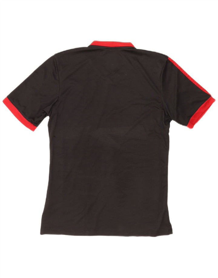 Adidas Herren Climalite T-Shirt Top Small Schwarz gestreift