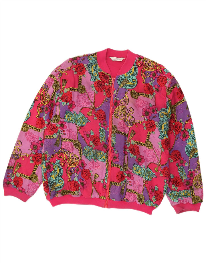 Marks & Spencer St. Michael Bomberjacke für Mädchen, 13–14 Jahre, rosa geblümt