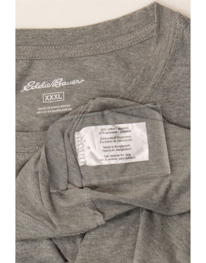 Eddie Bauer Herren T-Shirt Top 3XL Grau Baumwolle