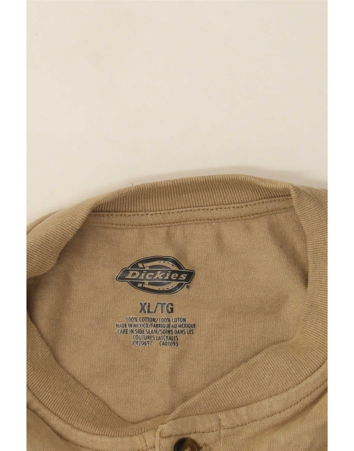 Dickies Herren Regular T-Shirt Top XL Beige Baumwolle