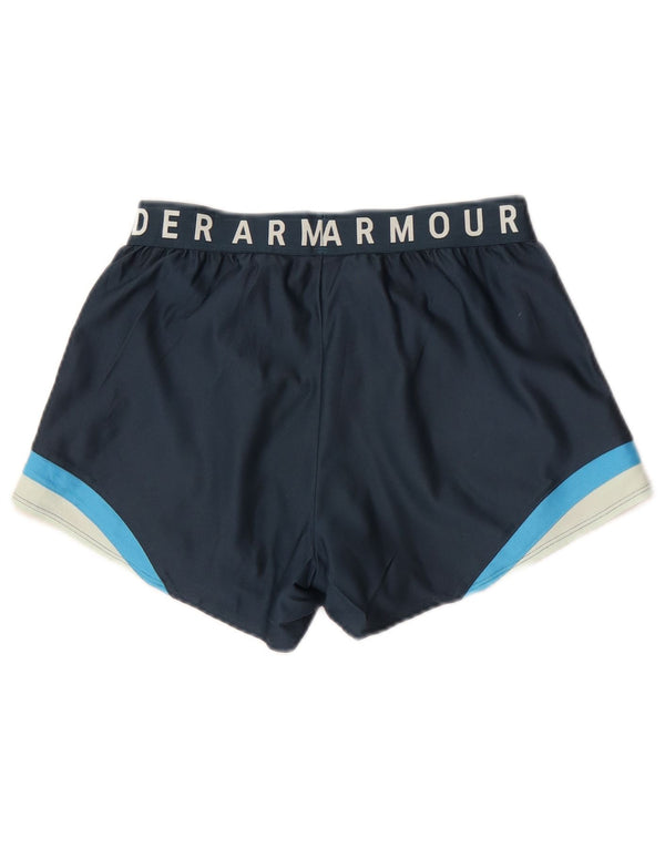 Under Armour Damen Heat Gear Sport Shorts UK 10 Small Marineblau