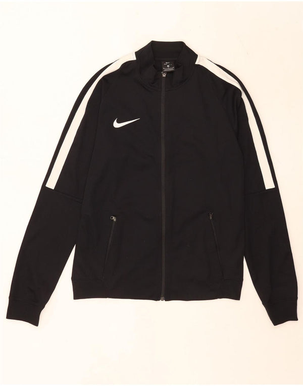 Nike Mens Dri Fit Tracksuit Top Jacket Medium Black Colourblock Sports