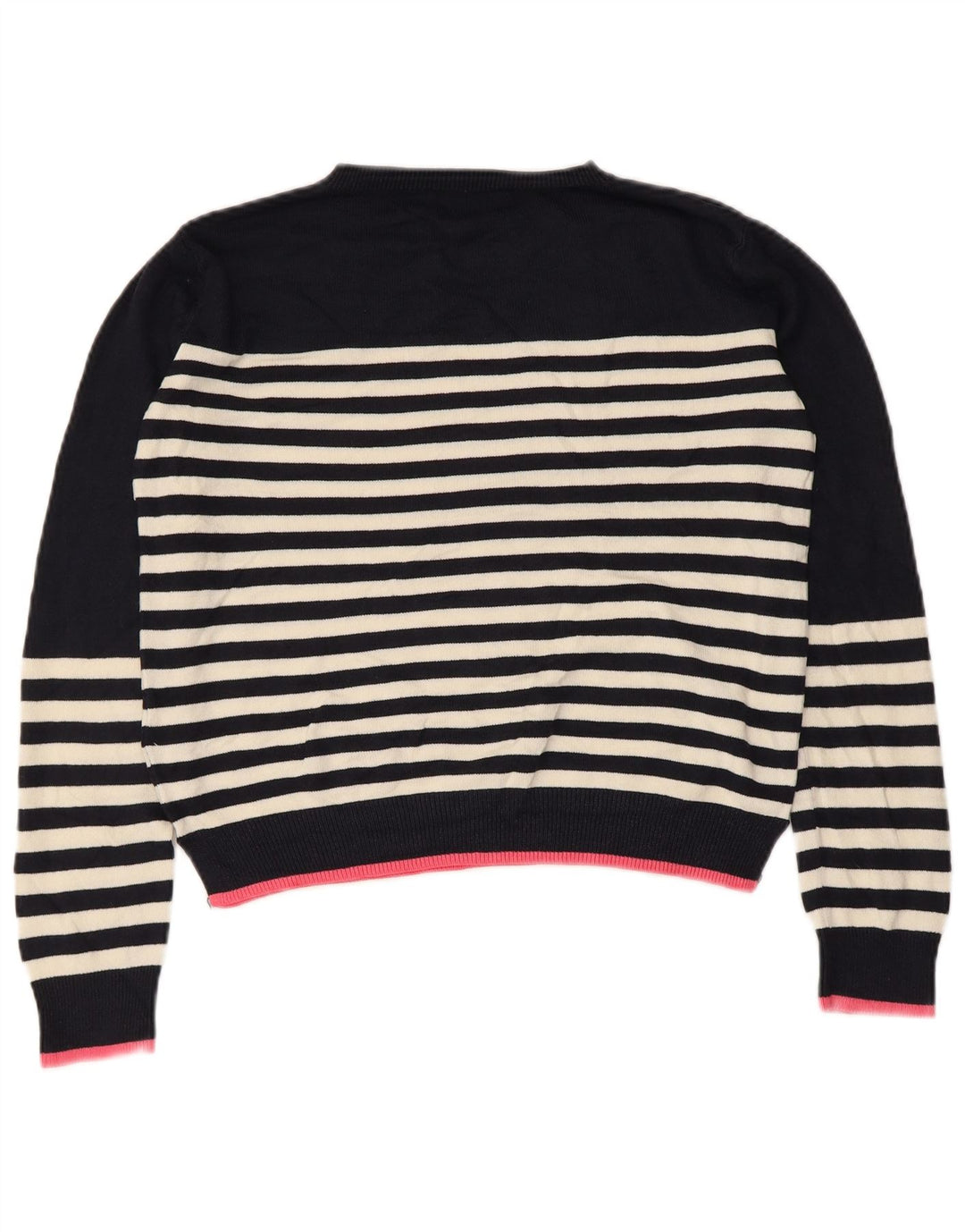 Marks & Spencer Damen Crop Pullover mit Rundhalsausschnitt, Gr. 8, Marineblau