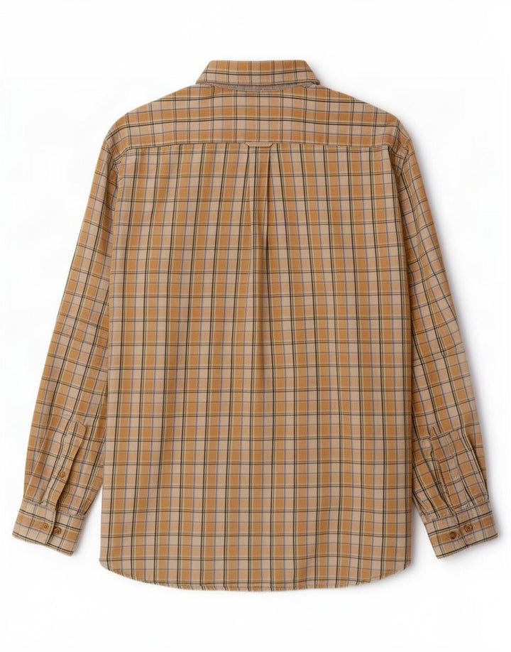 Barbour Herrenhemd XL, gelb kariert, Baumwolle