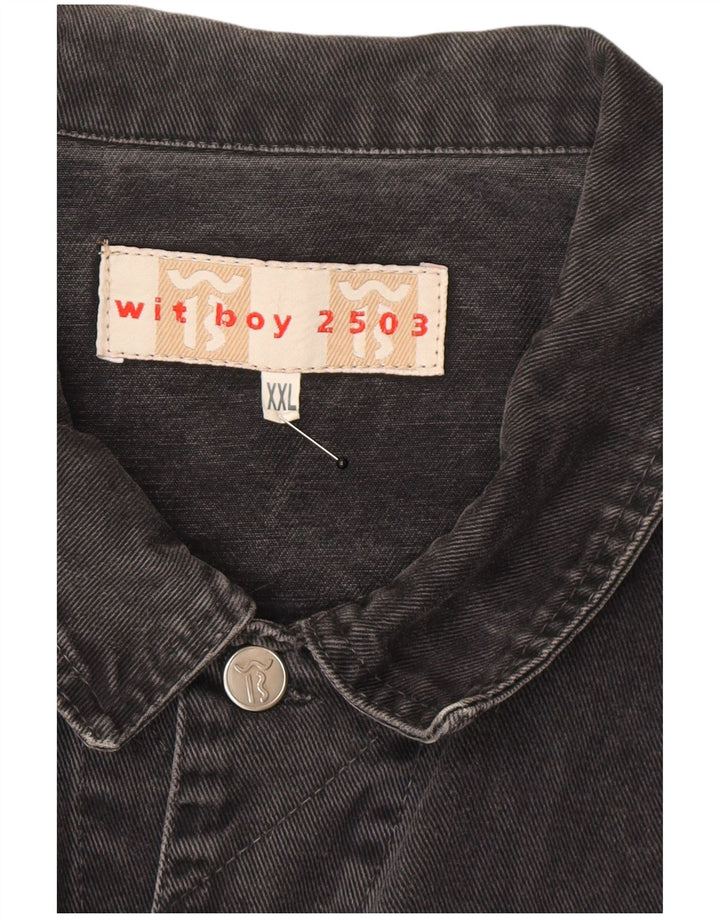 Wit Boy Herren Jeansjacke UK 44 2XL Grau