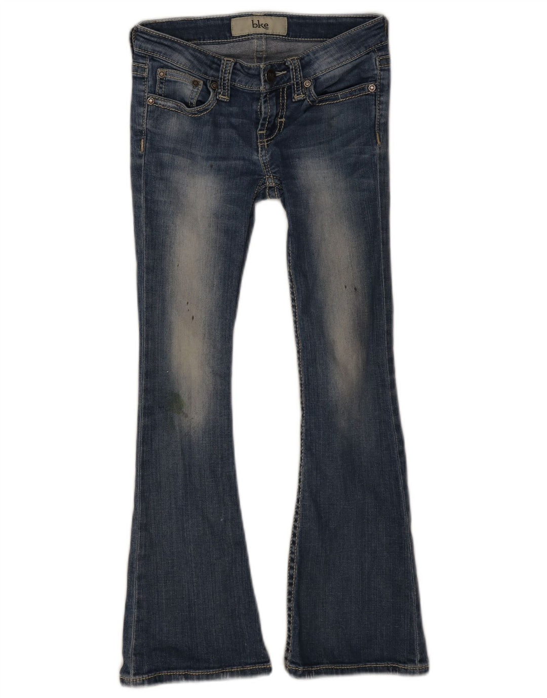 BKE Distressed-Schlagjeans für Mädchen, 9–10 Jahre, W24, L25, Blau
