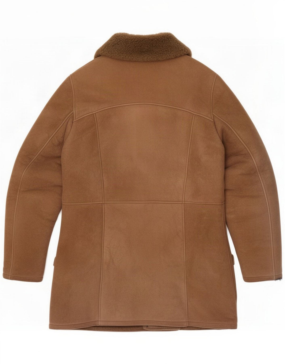 Vintage Herren Lammfelljacke UK 36 Small Brown