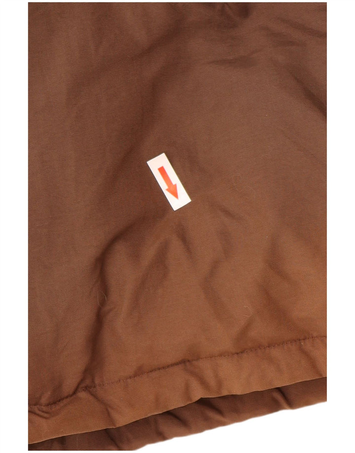 Aesse Herren-Parka mit Kapuze, UK 44, 2XL, braunes Nylon