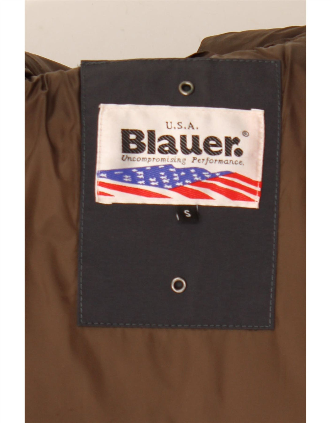 Blauer Herren-Militärjacke UK 36 Small Marineblaues Nylon