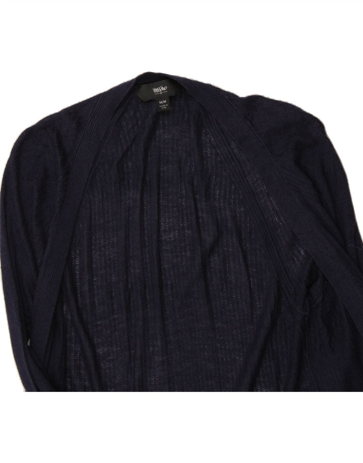 MOSSIMO Womens Longline Cardigan Sweater UK 12 Medium Navy Blue Acrylic Vintage Mossimo and Second-Hand Mossimo from Messina Hembry 