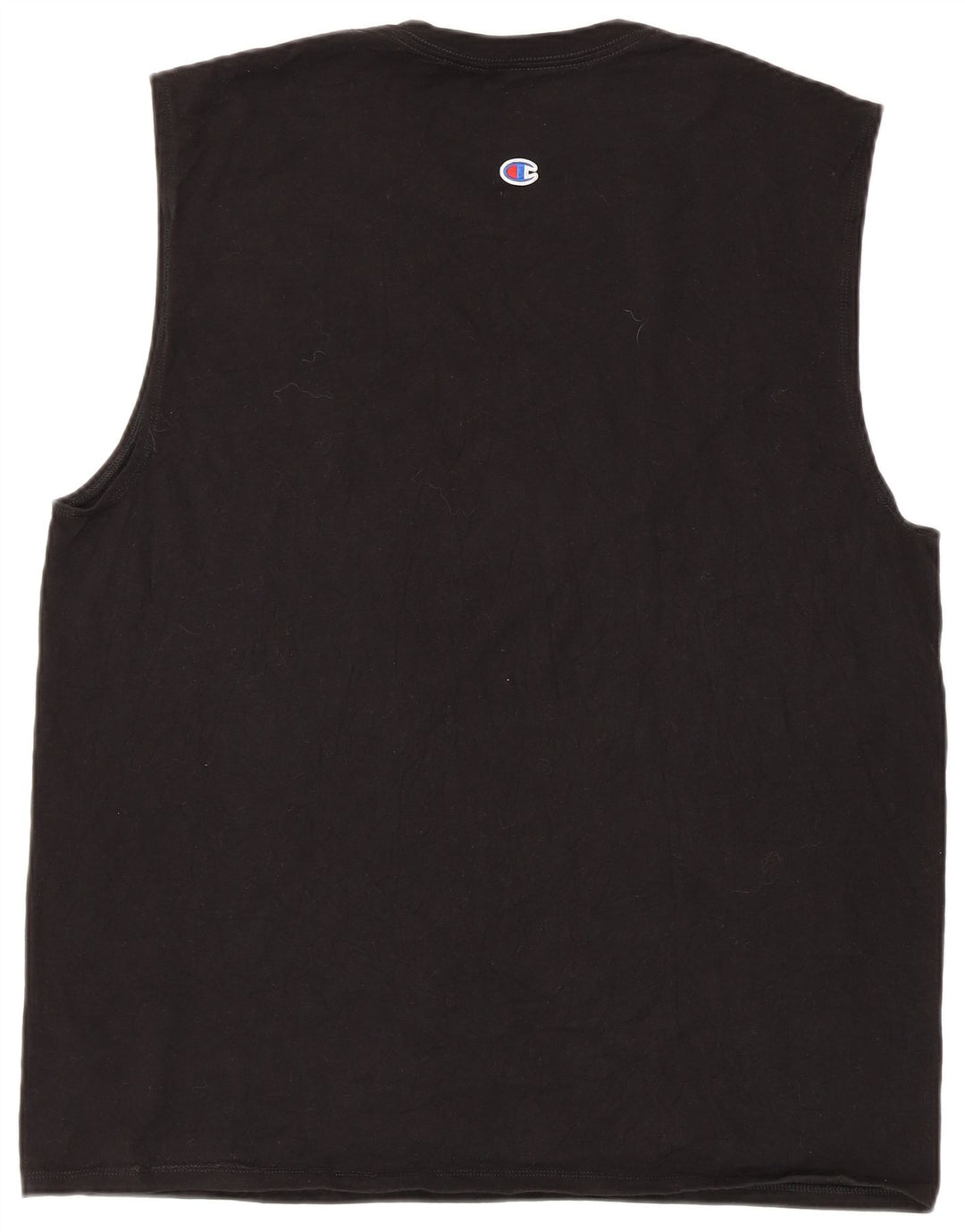 Champion Herren Grafik-Weste-Top XL aus schwarzer Baumwolle