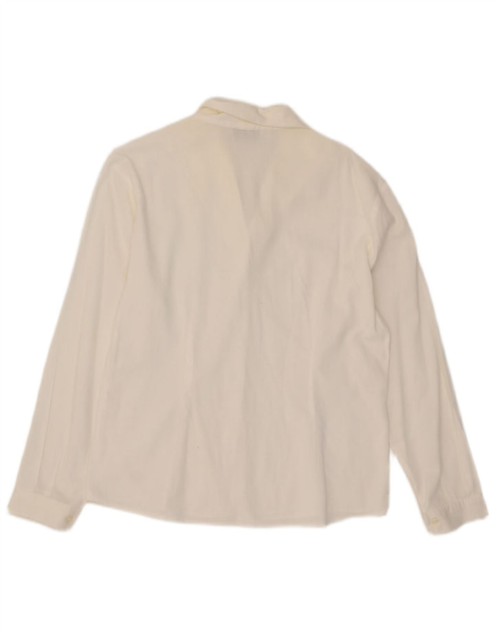 Vintage Damen Shirt UK 16 Large Weiß