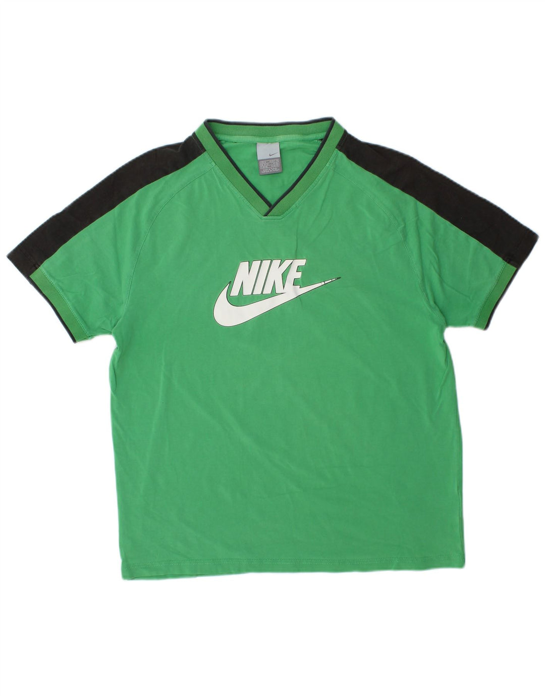 NIKE Herren-T-Shirt mit Grafik, UK 39/41, Mittelgrün, Farbblock