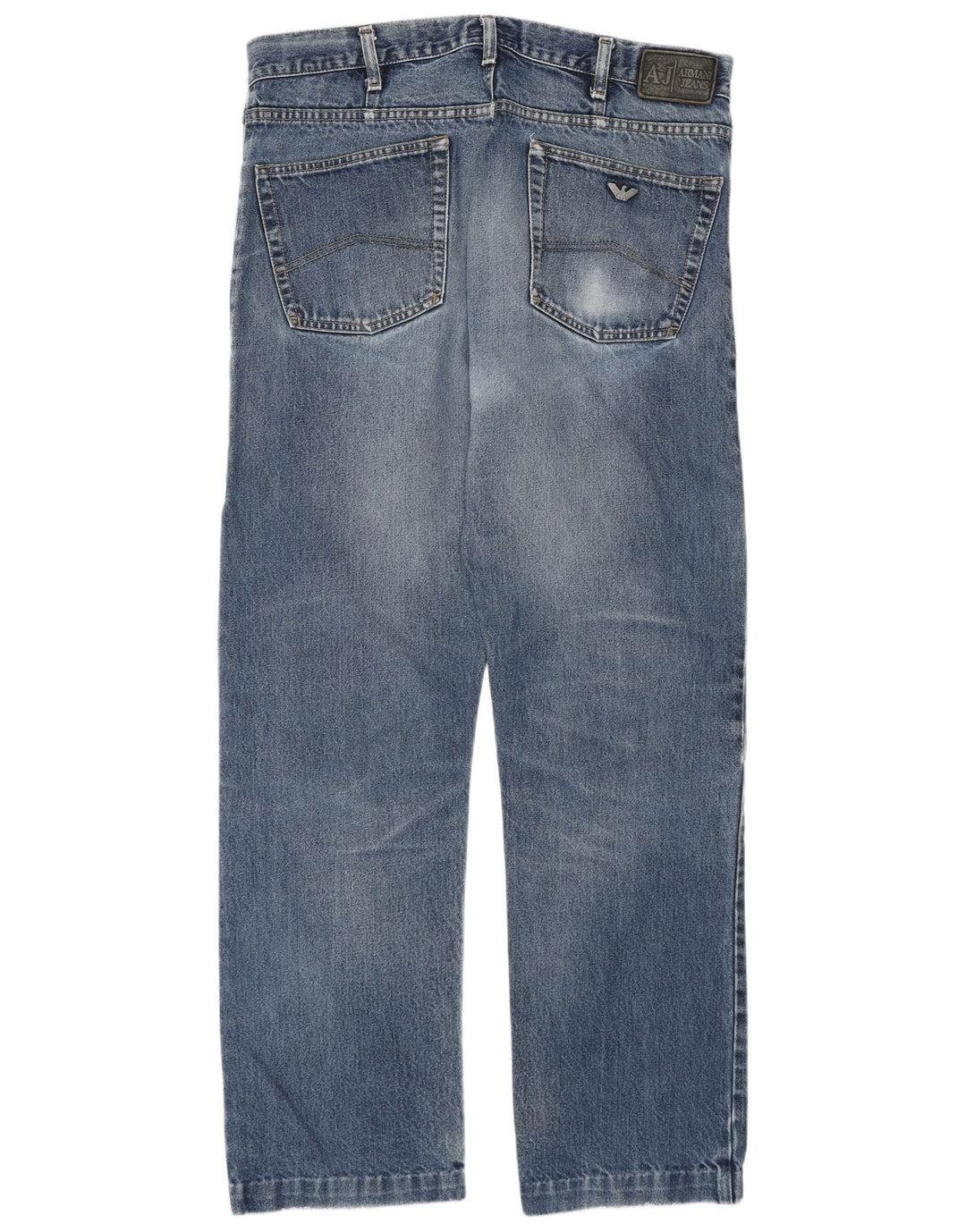 Armani Herren Straight Jeans W38 L31 Blau