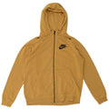 Nike Herren-Kapuzenpullover mit Reißverschluss, mittelgelbe Baumwolle