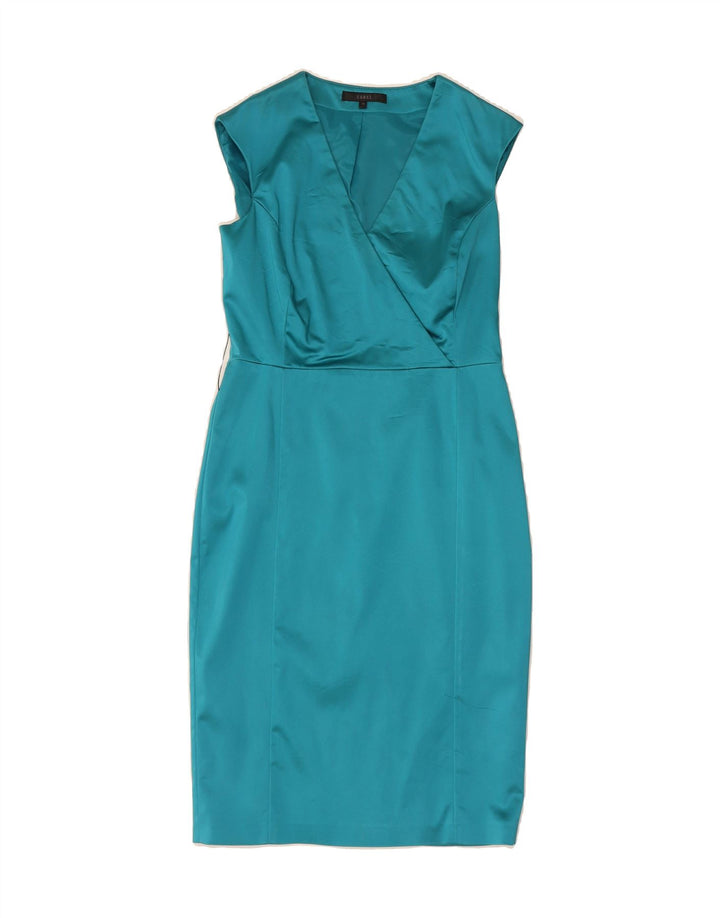 COAST Womens Sheath Dress UK 12 Medium  Blue Acetate Vintage Coast and Second-Hand Coast from Messina Hembry 