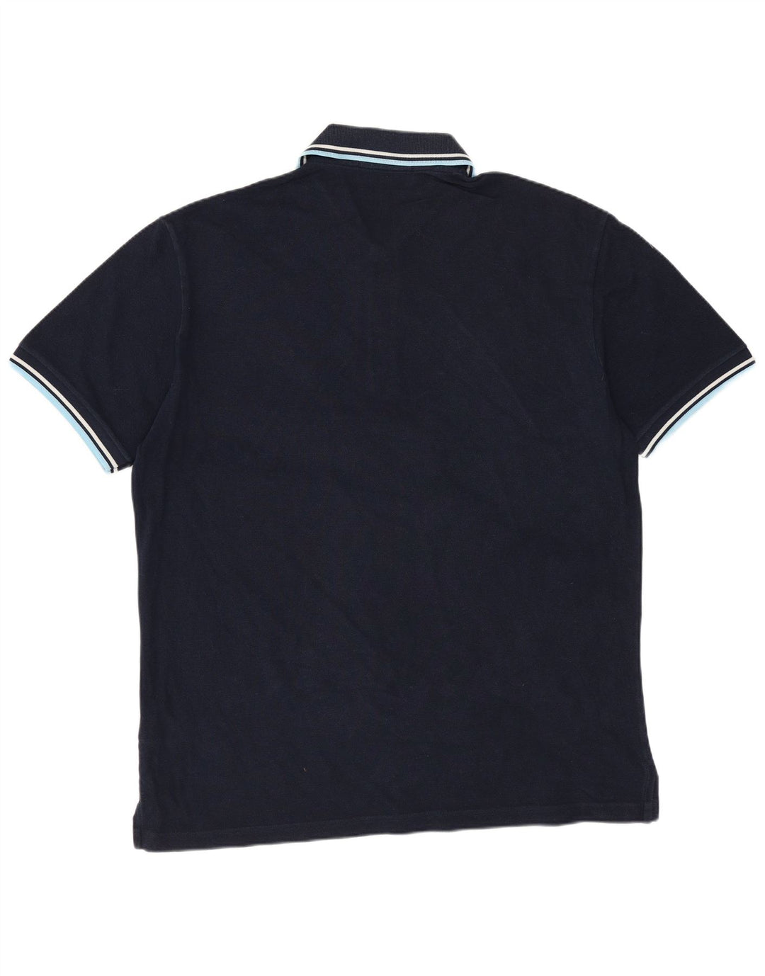 FRED PERRY Herren-Poloshirt aus mittelblauer Baumwolle in Marineblau