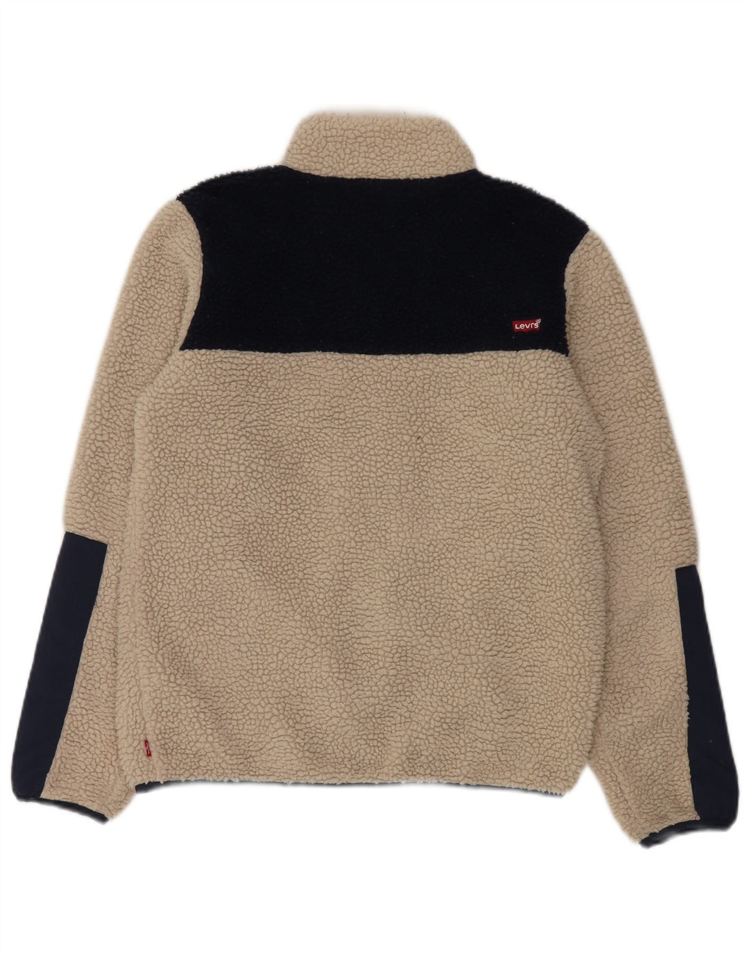 Levi's Fleecejacke für Jungen, 15–16 Jahre, Beige, Colourblock-Polyester