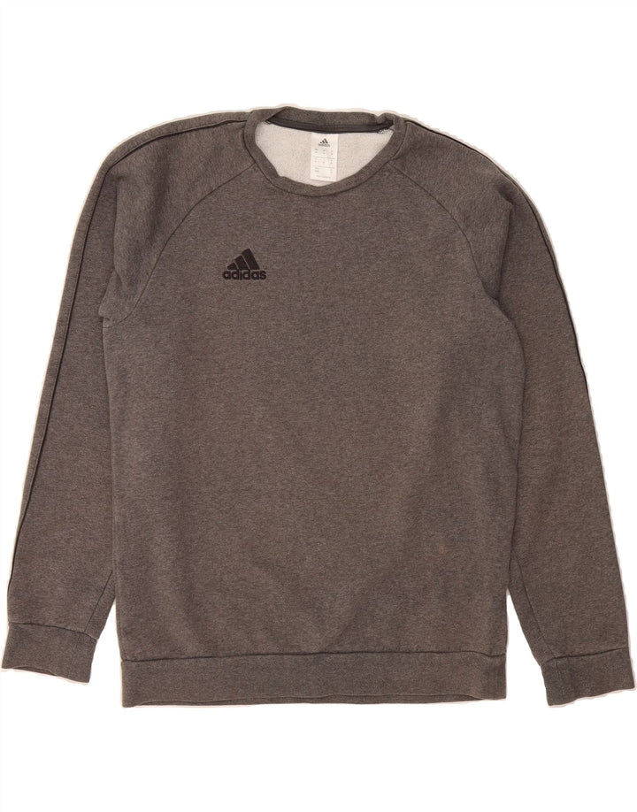 ADIDAS Mens Sweatshirt Jumper Medium Grey Cotton Vintage Adidas and Second-Hand Adidas from Messina Hembry 