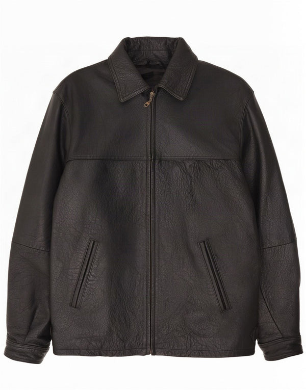 Allison Wingate Herren Lederjacke IT 50 Large Schwarz