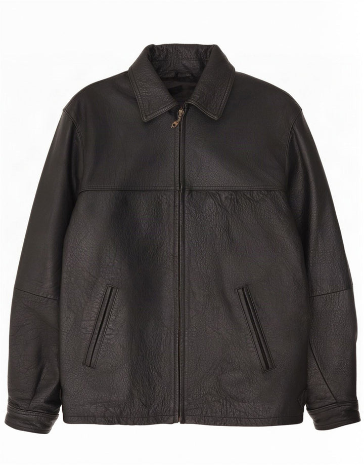 Allison Wingate Herren Lederjacke IT 50 Large Schwarz