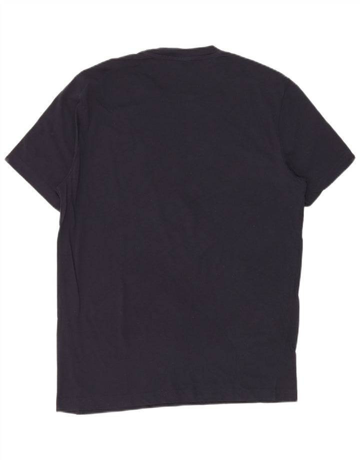 CHAMPION Herren-T-Shirt mit Grafik, Größe L, Marineblau