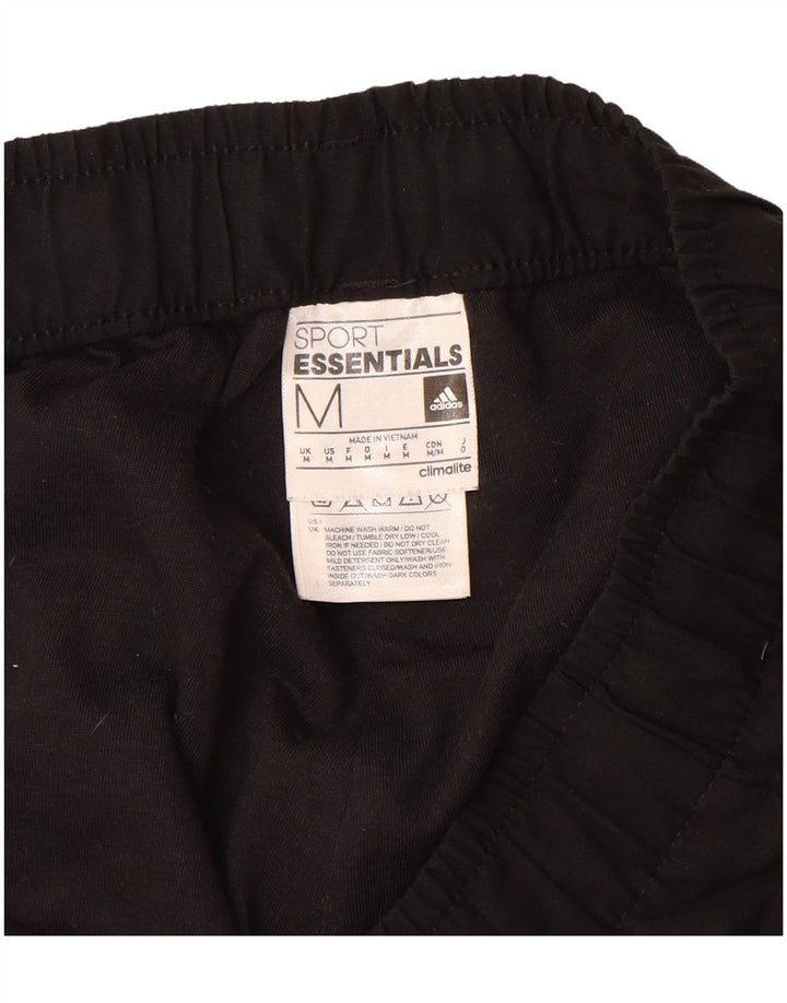 ADIDAS Mens Climalite Tracksuit Trousers Joggers Medium Black Polyester