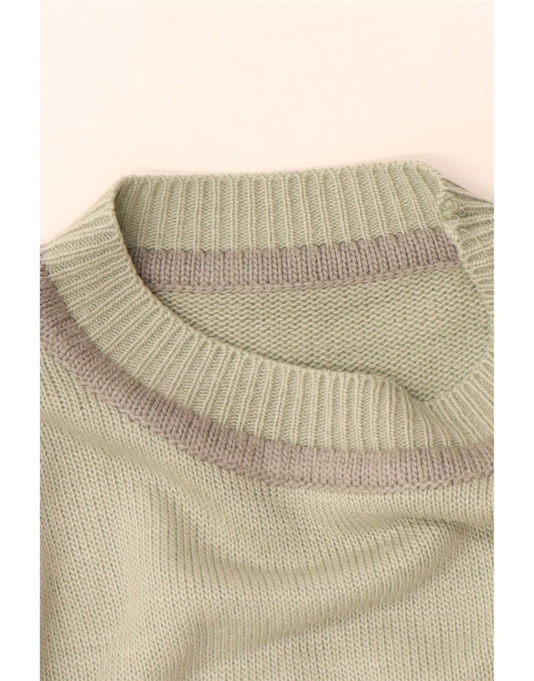 VINTAGE Damen Rollkragenpullover Pullover UK 16 Großer grüner Tierdruck