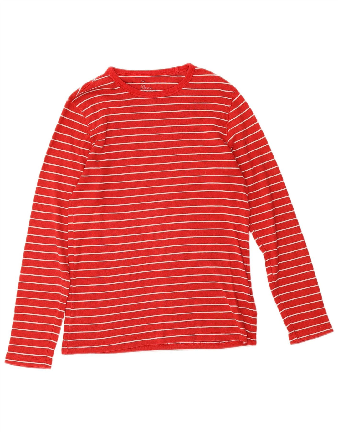 Gap Herren-Top, langärmelig, XS, rot gestreift, Baumwolle