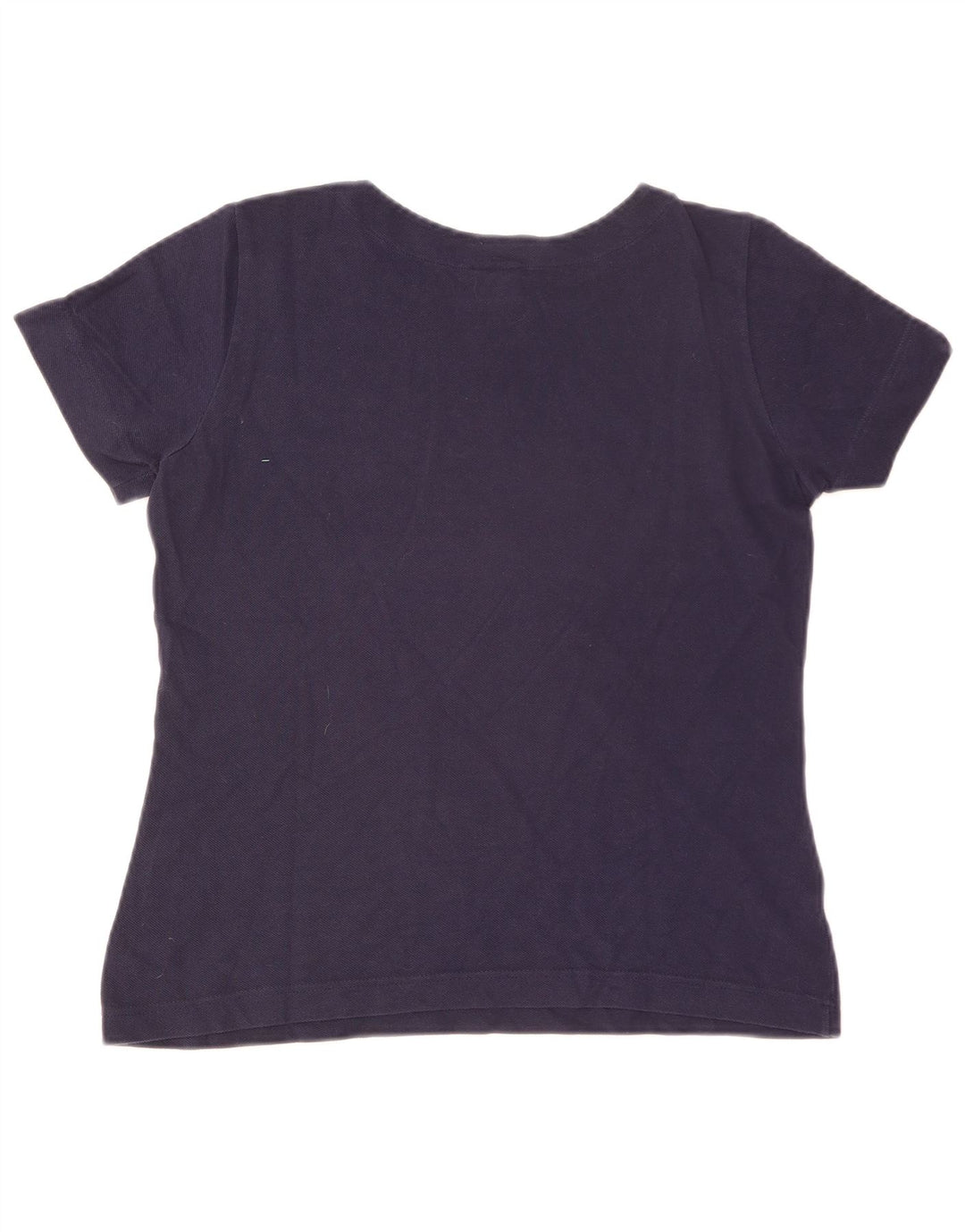 Lacoste Damen T-Shirt Top Größe 40 Medium Marineblau Baumwolle