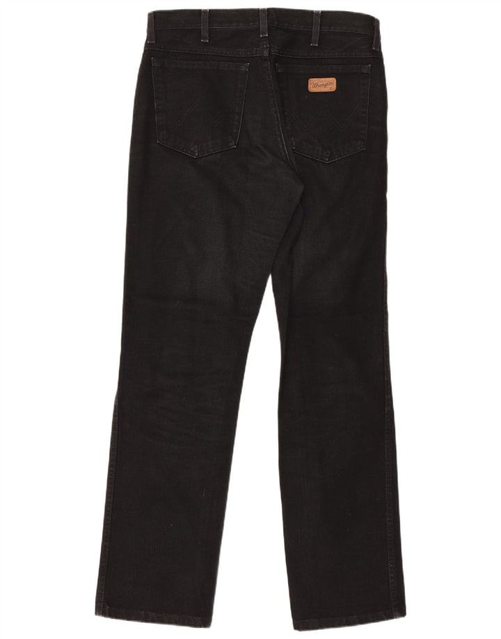 Wrangler Damen Texas Straight Jeans W33 L32 Schwarze Baumwolle