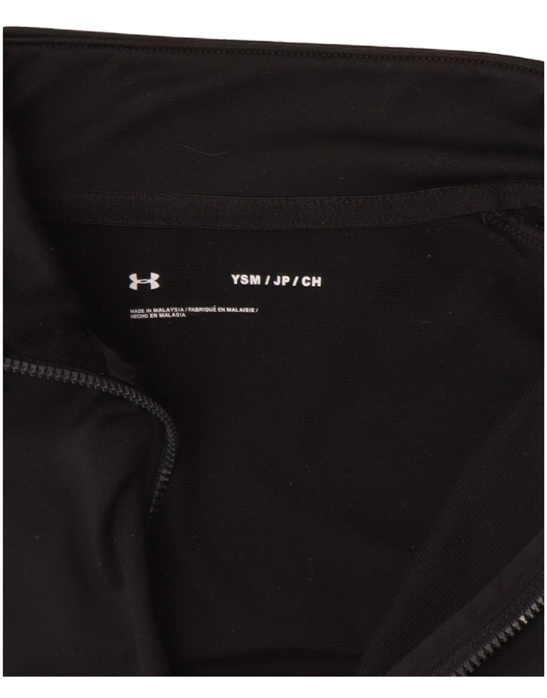 UNDER ARMOUR Mädchen-Trainingsanzug, Oberteil, Jacke, 7–8 Jahre, Größe S, Schwarz, Polyester