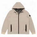 Superdry Damen-Regenjacke mit Kapuze, UK 12, Mittelweiß, Polyester