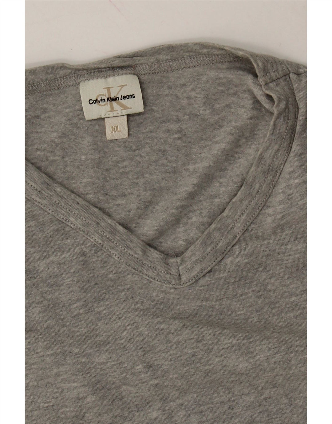 CALVIN KLEIN JEANS Mens T-Shirt Top XL Grey Vintage Calvin Klein Jeans and Second-Hand Calvin Klein Jeans from Messina Hembry 