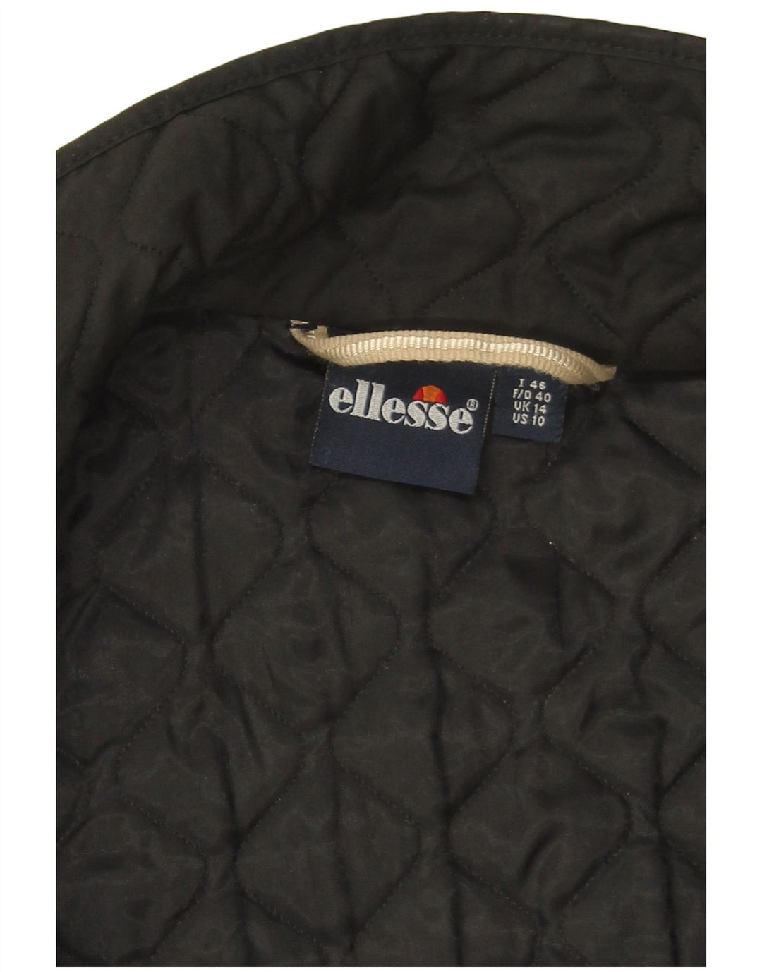 Ellesse Damen Steppjacke UK 14 Large Schwarz