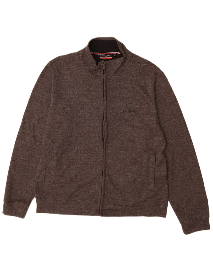 Pierre Cardin Herren Strickjacke XL Grau Baumwolle
