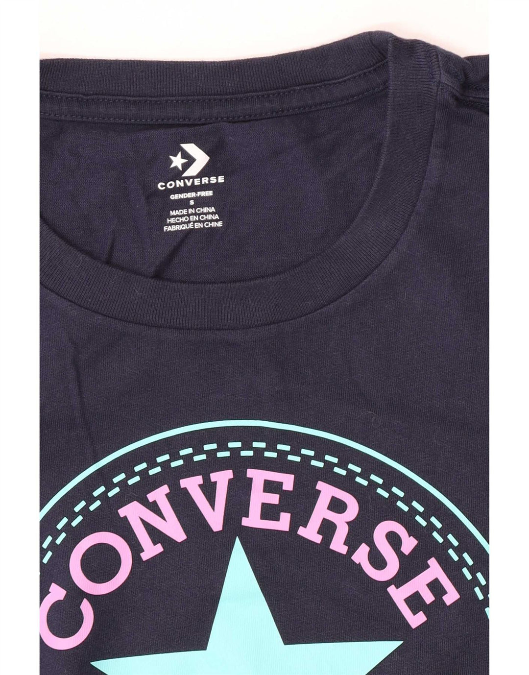 Converse Herren T-Shirt mit Grafik, Größe S, Marineblau