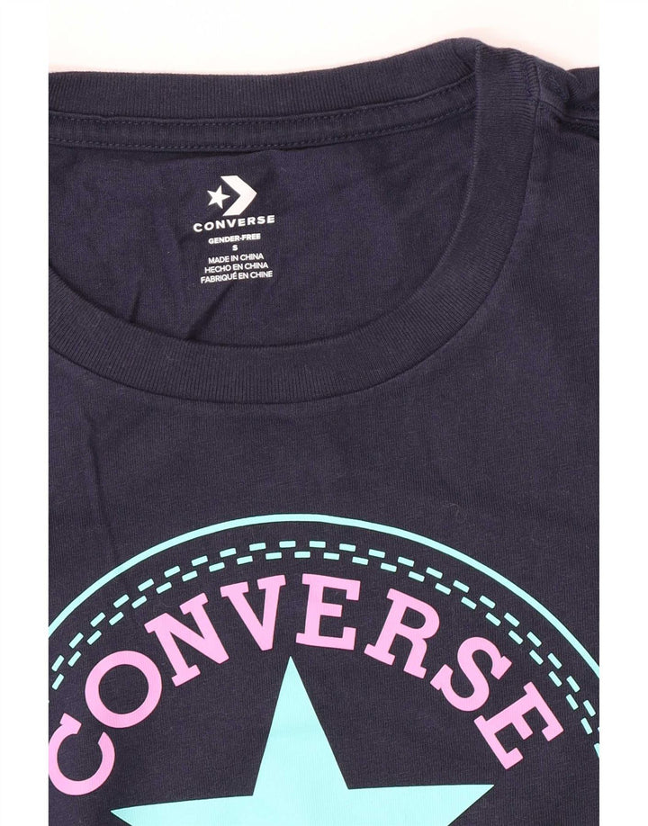 Converse Herren T-Shirt mit Grafik, Größe S, Marineblau