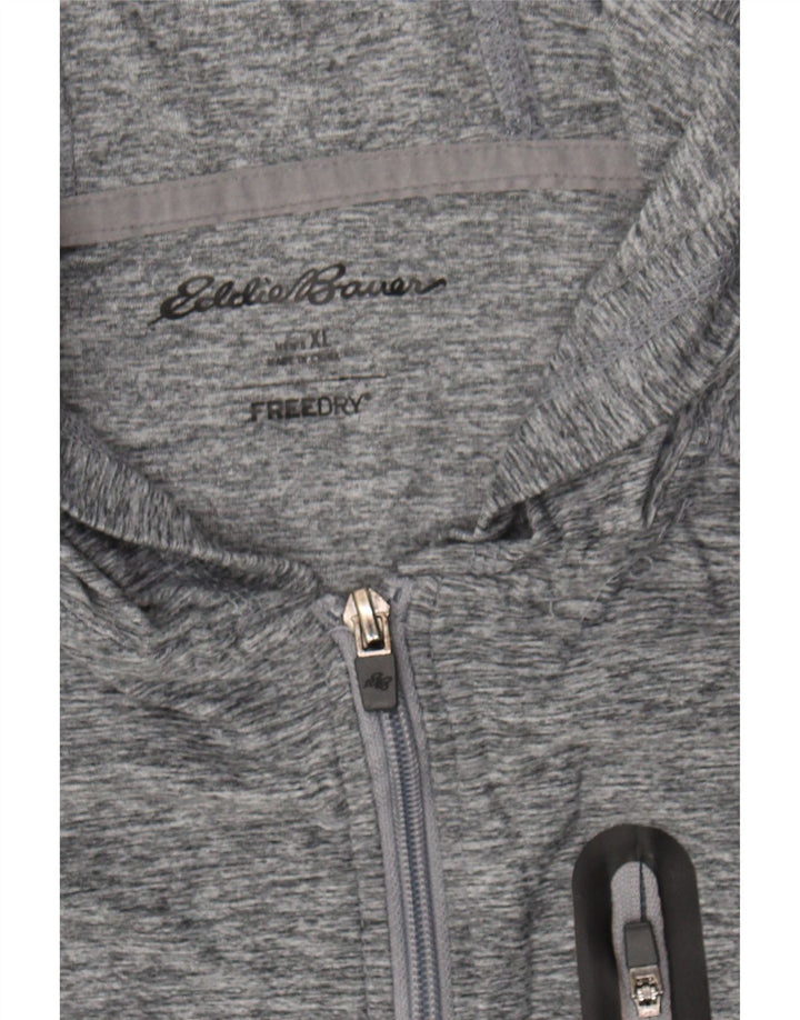 EDDIE BAUER Mens Zip Hoodie Sweater XL Grey Polyester Vintage Eddie Bauer and Second-Hand Eddie Bauer from Messina Hembry 