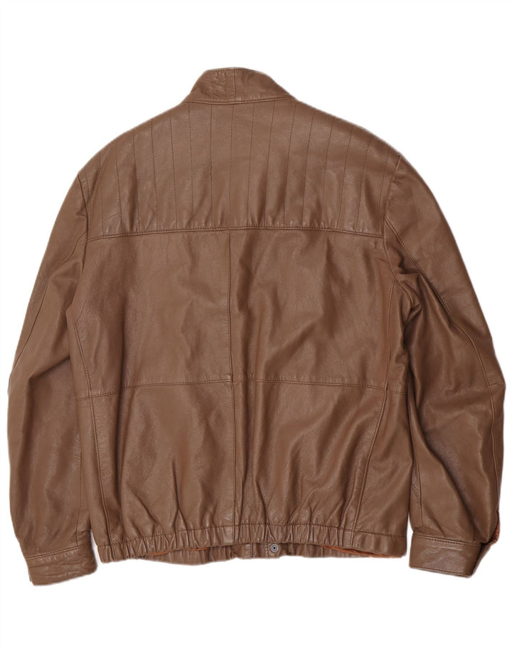 Vintage Herren Lederjacke UK 40 Large Braun