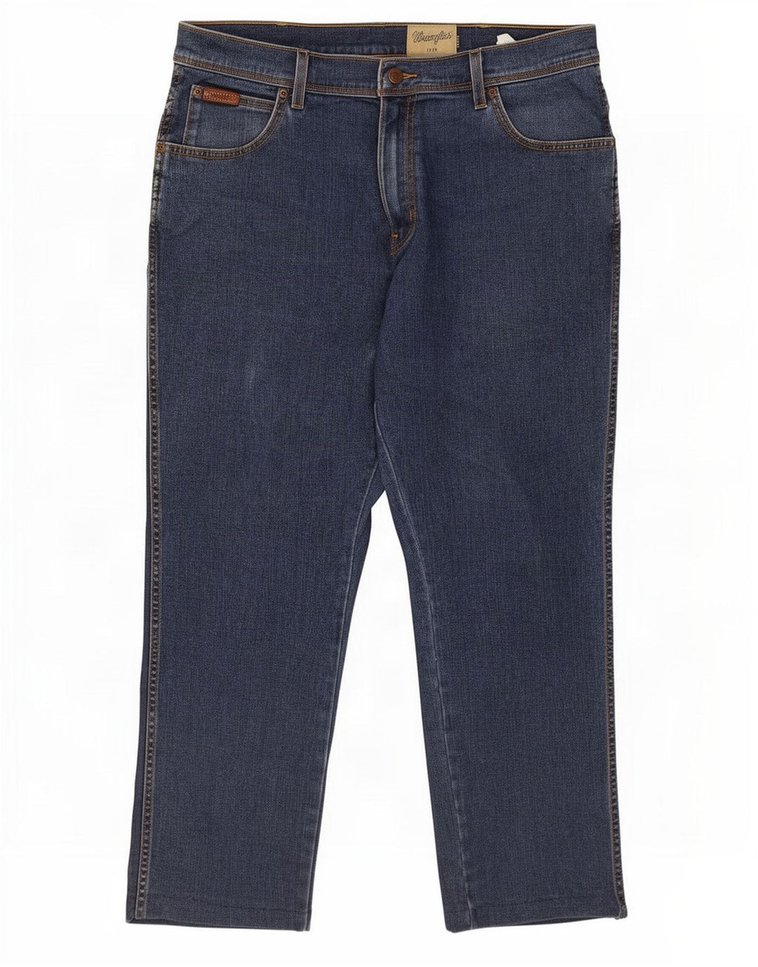 Wrangler Herren Texas Stretch Straight Jeans W36 L26 Blaue Baumwolle