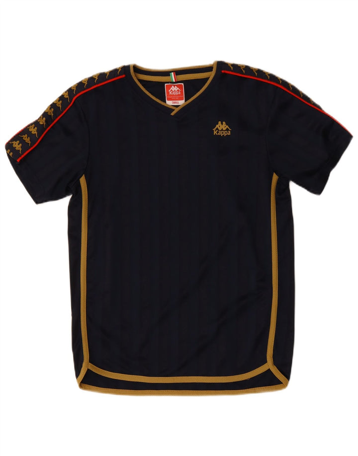 Kappa Herren-T-Shirt mit Grafik, Größe S, Marineblau, Polyester