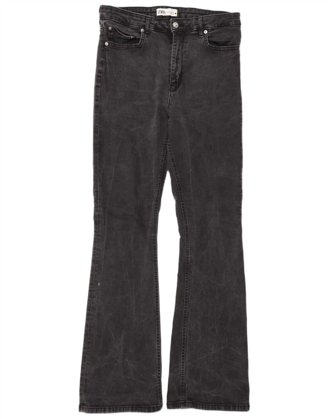 Zara Damen Schlagjeans EU 44 XL W34 L34 Grau