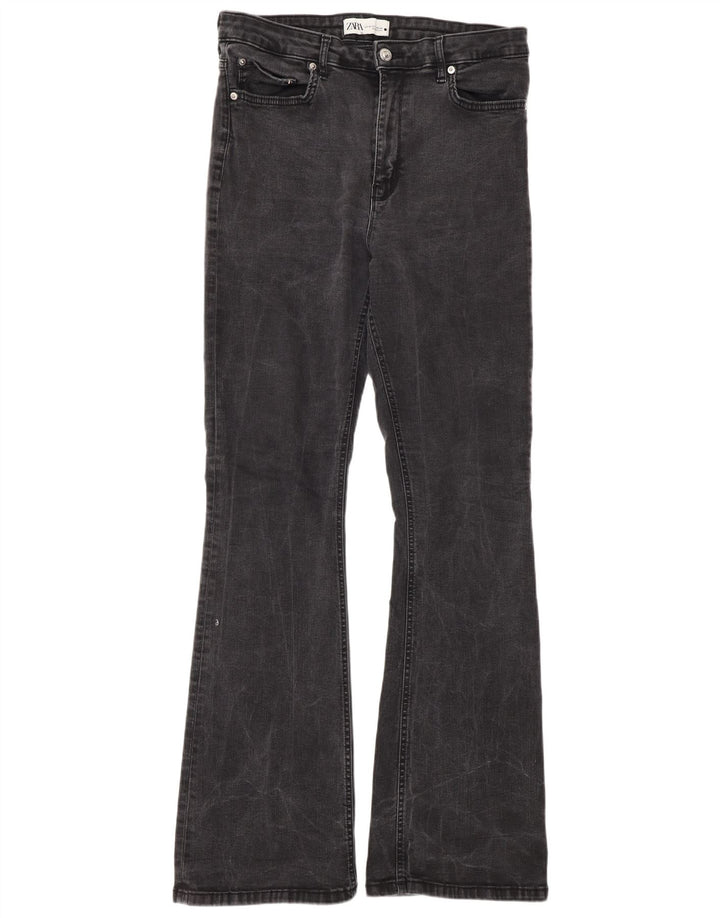 Zara Damen Schlagjeans EU 44 XL W34 L34 Grau